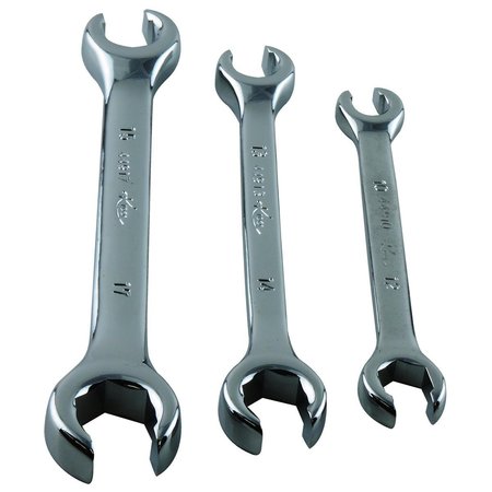 K-TOOL INTERNATIONAL Metric Flare Nut Wrench Set, 3 pcs. KTI-44500